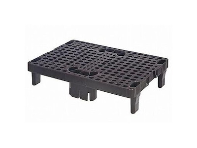 Palle 1/4 med 6 ben Plast Brun