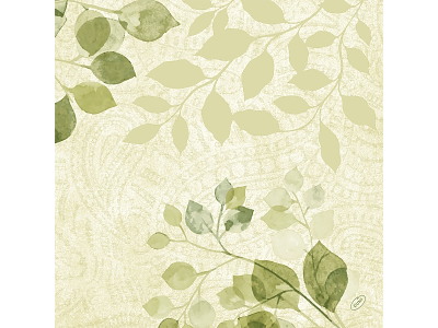 Serviet Bio Dunisoft Airlaid 40x40cm Paisley Leaves
