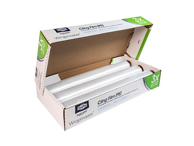 Film Wrapmaster Uperforeret B45cmxL300m 7my PE Klar