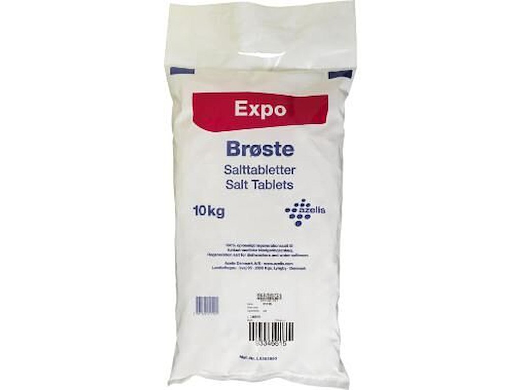 Maskinopvask Salt Tabs Brøste Expo Salttabletter 10kg til blødgøringsanlæg
