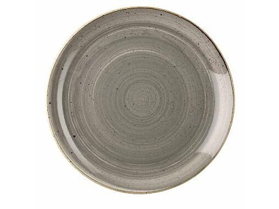Tallerken Coupe Stonecast Ø32.4 cm Porcelæn Grå