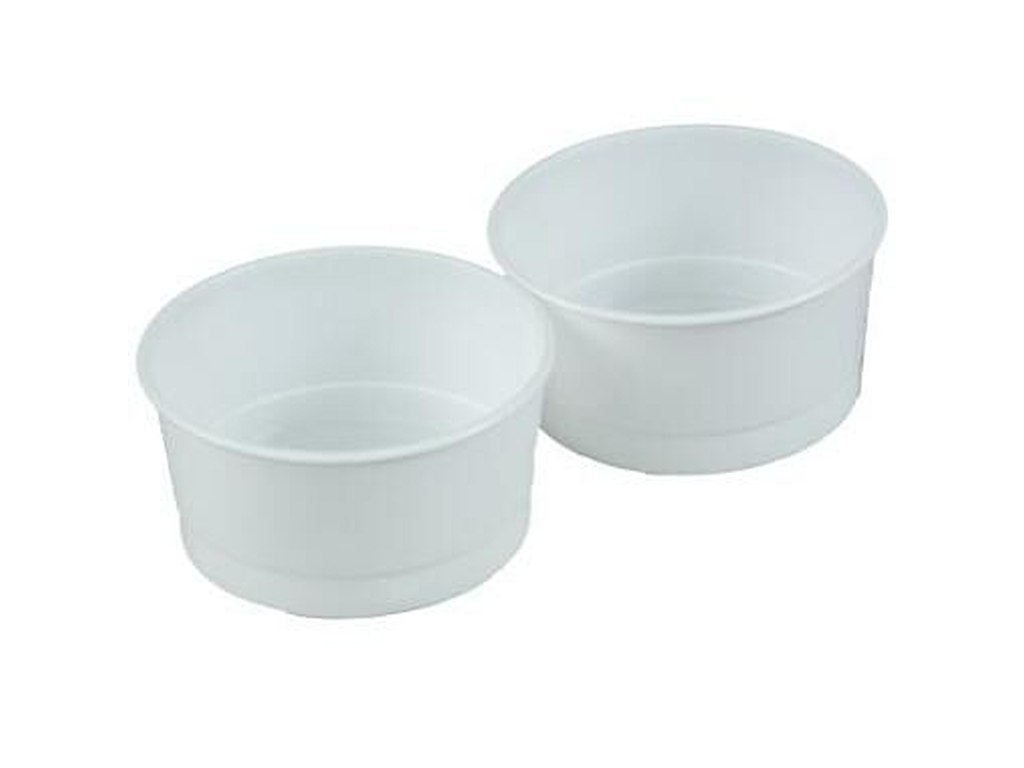 Protesebæger 250 ml Ø97x49 mm PP Hvid