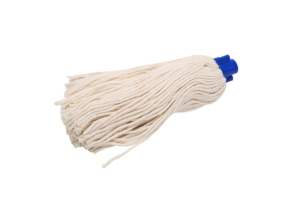 Mopgarn/Rundmoppe Mini Anna 250g Bomuld med Gevind Hvid Våd