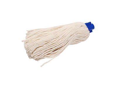 Mopgarn/Rundmoppe Mini Anna 250g Bomuld med Gevind Hvid Våd