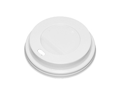 Drikkelåg PS Plast Ø80xH20mm Til Kaffebæger Hvid Catersource