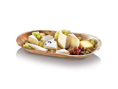 Fad 48x24x4 cm Stor Bionedbrydelig Palmeblad