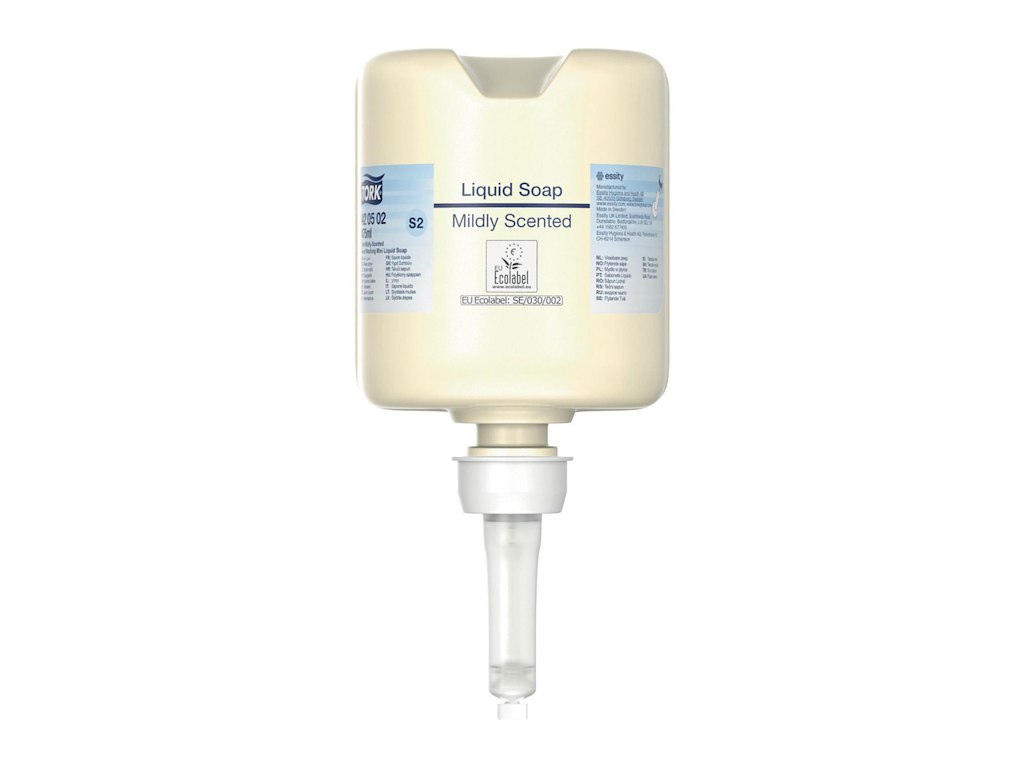 Håndsæbe Flydende Tork Mild Duft 475ml Ecolabel med Parfume Gul til Mini S2 disp