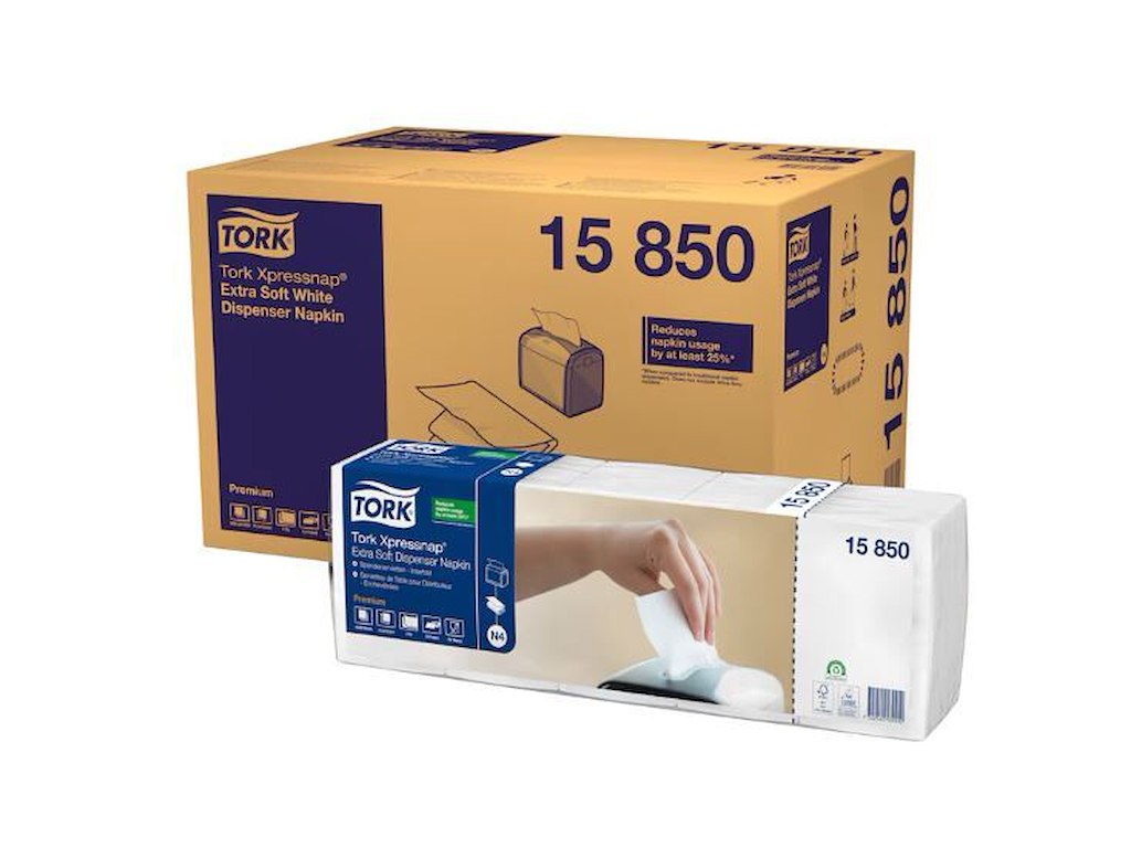 Serviet Tork Interfold N4 21.3x16.5cm 2-lag Hvid