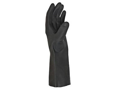 Handske Keep Safe Black Grip str M Latex/Neopren Sort