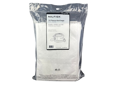 Originale Nilfisk Støvposer i fleece til VP930, 10 stk.