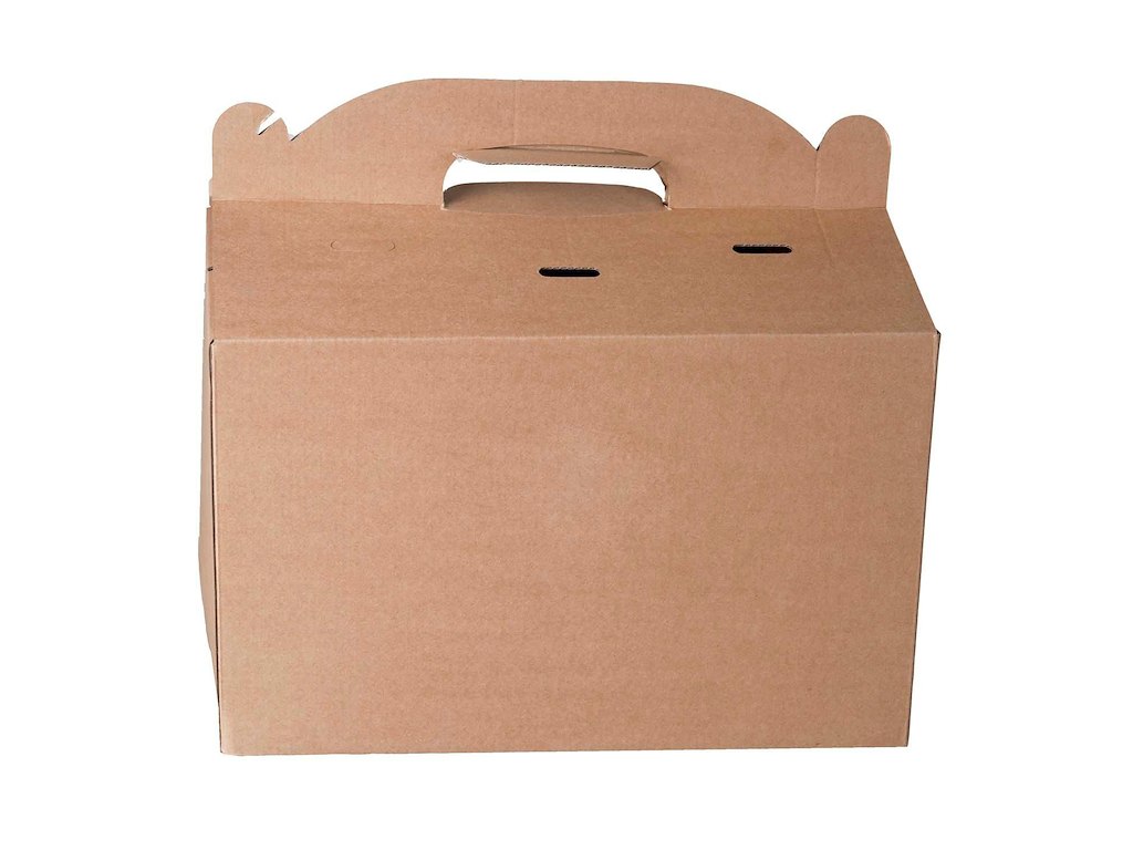 Transportkasse 340x215x213 mm  Pap Brun