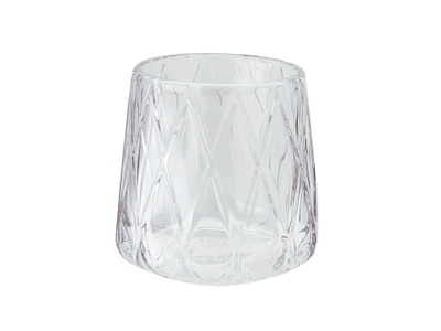 Bolsius Glaslys Diamond Relight Transparent uden Refill