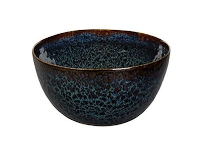 Skål Eccentric Petrol Ø15x9.5 cm Stentøj