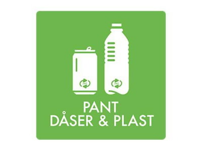 Piktogram PANT DÅSER & PLAST 12x12 cm