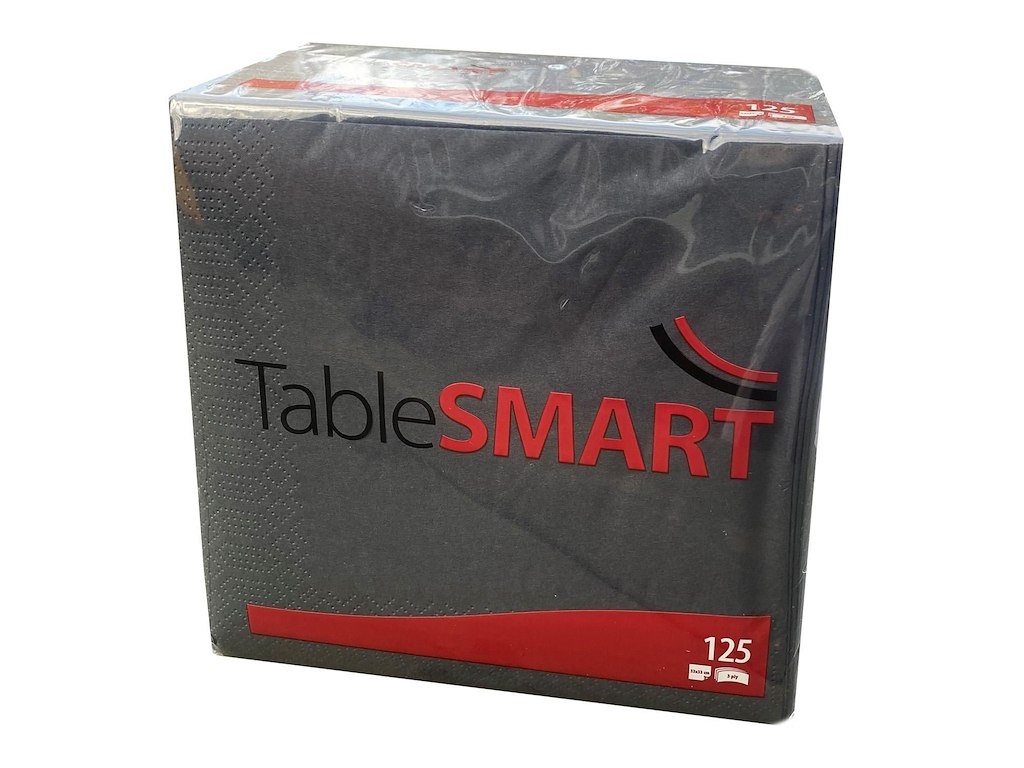 Serviet TableSMART 33x33cm 3-lag Sort