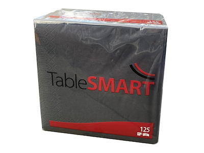 Serviet TableSMART 33x33cm 3-lag Sort