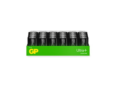 Batteri GP Ultra Plus Alkaline C 14AUP/LR14 Bulk 24 stk Svanemærket