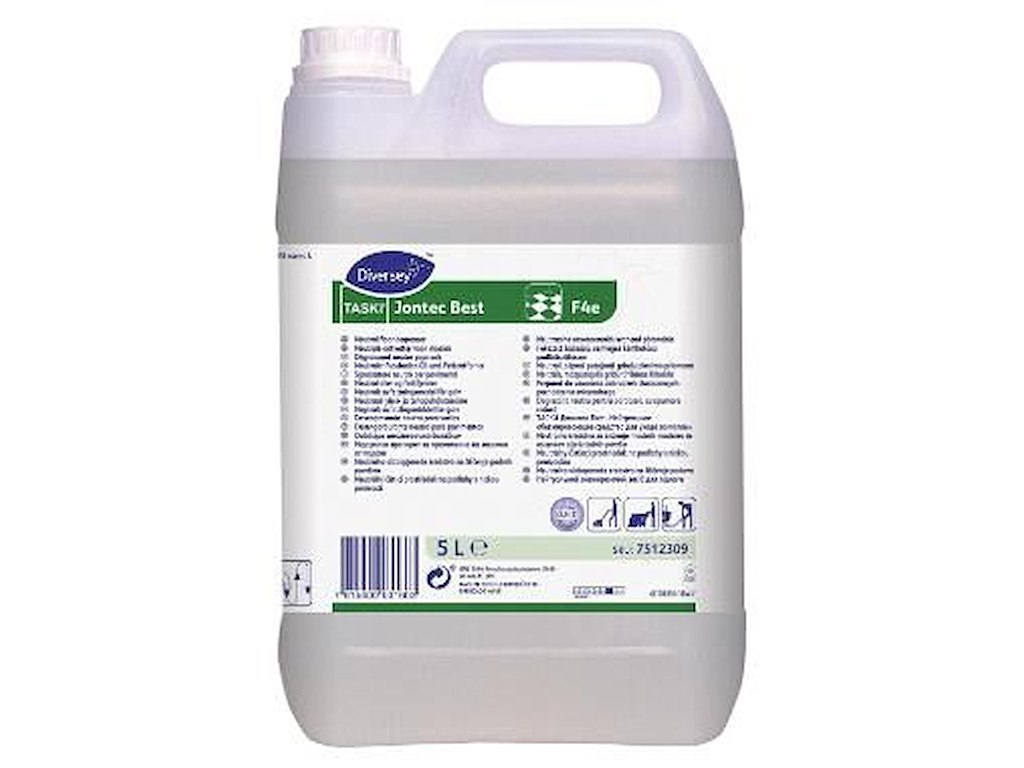 Taski Universalrengøring Gulv Jontec Best F4e Lavtskum med Parfume uden farve 5 Ltr