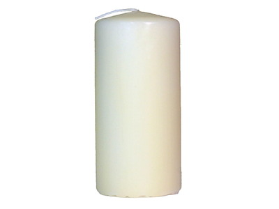 Bloklys Ø70x150 mm Brændetid 66 timer Elfenben