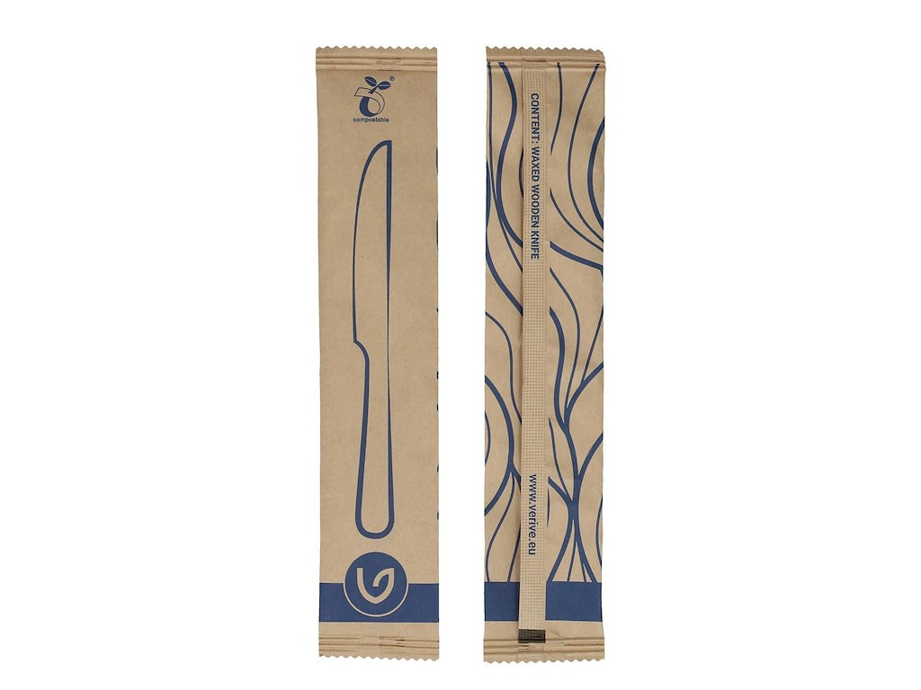 Kniv Enkeltpakket Verive L165mm Træ Natur