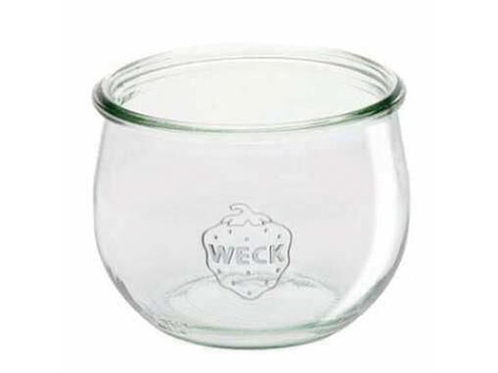 Patentglas Weck Tulip 580 ml Ø10.8x8.4 cm uden Låg Glas