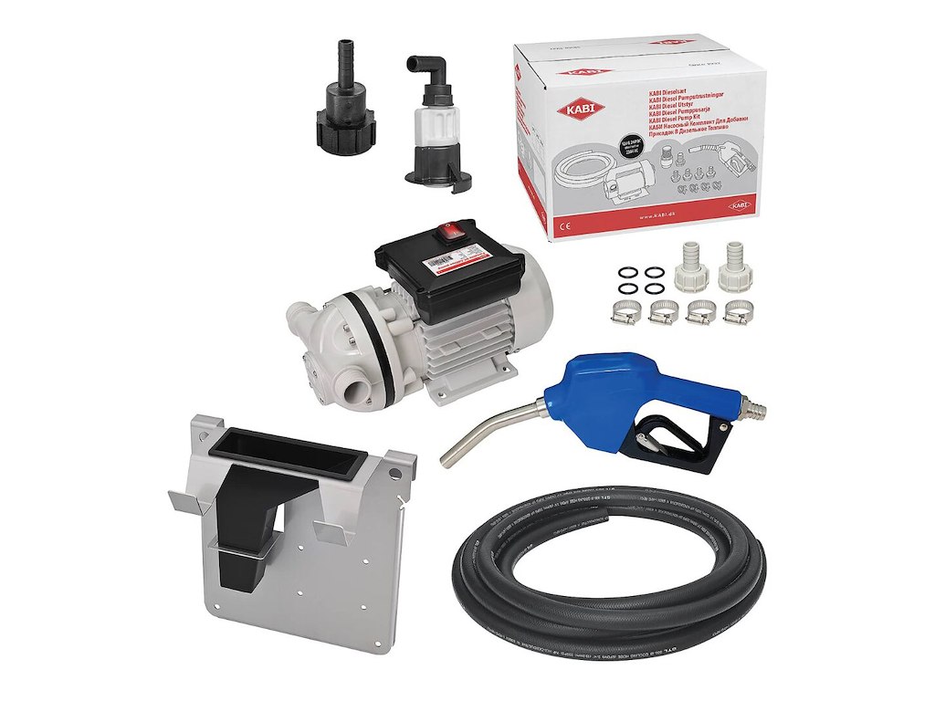 KABI El-pumpesæt for AdBlue - inkl. automatisk pistol og beslag for IBC tank