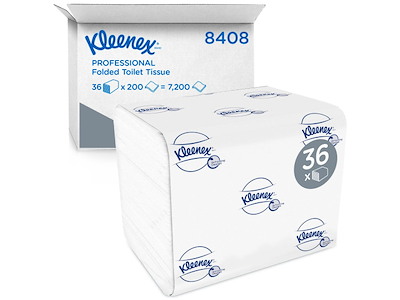 Toiletpapir Kleenex Bulk Pack 2-lag 18.6x11,0 cm