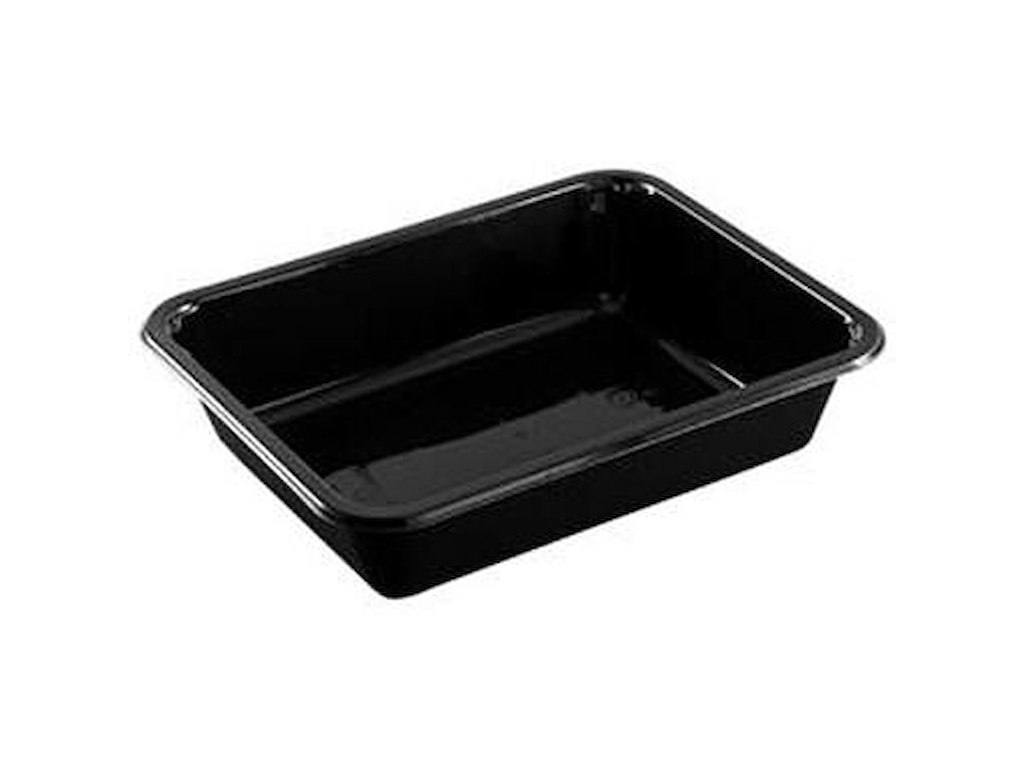 Bakke 1-rum 2227-1D 227x178x50 mm HICPET Sort OMPAK 4 ps x 90 stk/krt