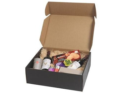 Gaveæske 435x345x153mm Stor Sort