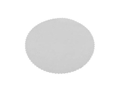 Fadpapir Ø29 cm Rund Præget Hvid