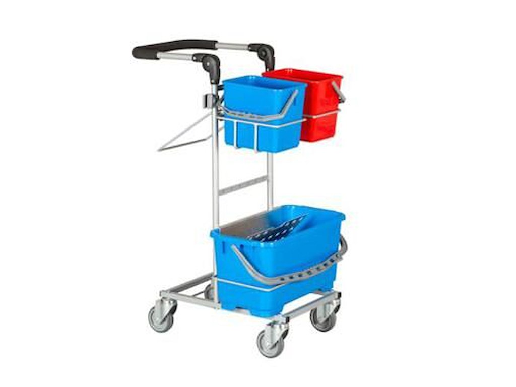 Rengøringsvogn Ergo Slimline Lille drypsystem med 2 stk 6 ltr spande