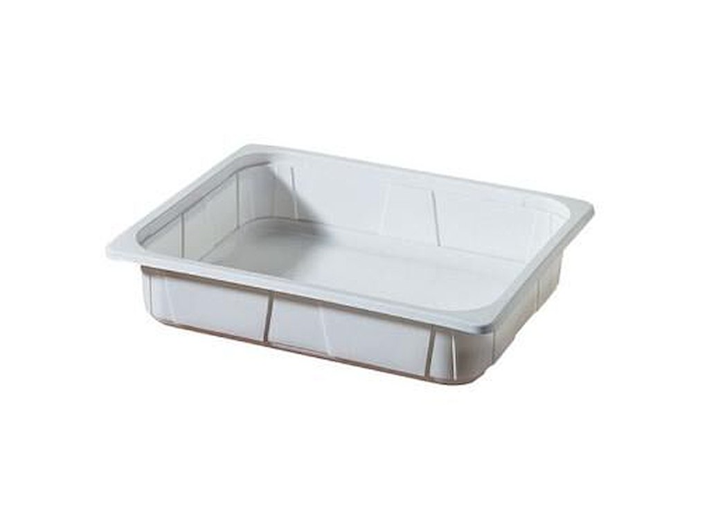 Bakke 1/2 GN 4000 ml 325x265x60 mm PP Hvid