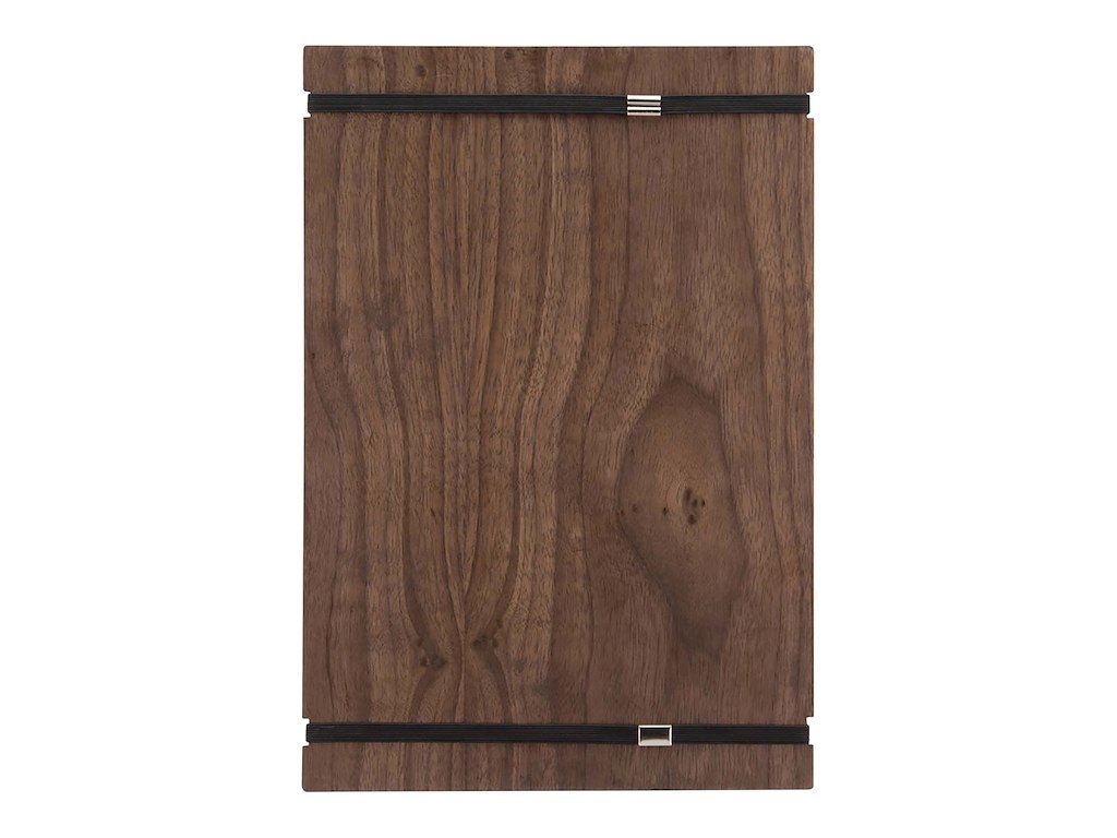 Menu Kortholder A4 Securit viser 1 A4 side med elastik Valnød