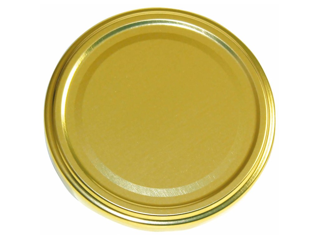 Låg til Sylteglas Ø82 mm Guld