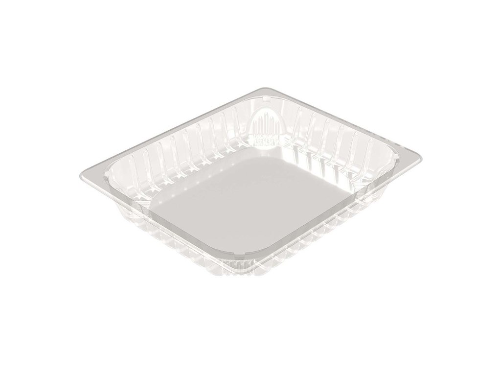 Bakke 1-Rum K 2327-50H 3060ml L325xB265xH50mm APET Klar