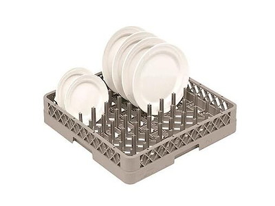 Opvaskekurv til tallerkener 50x50 Grå