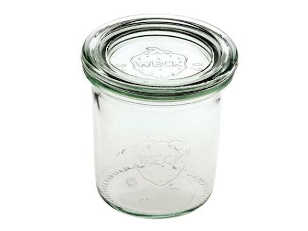Patentglas Weck 140 ml Ø6.8x7 cm uden Låg Glas