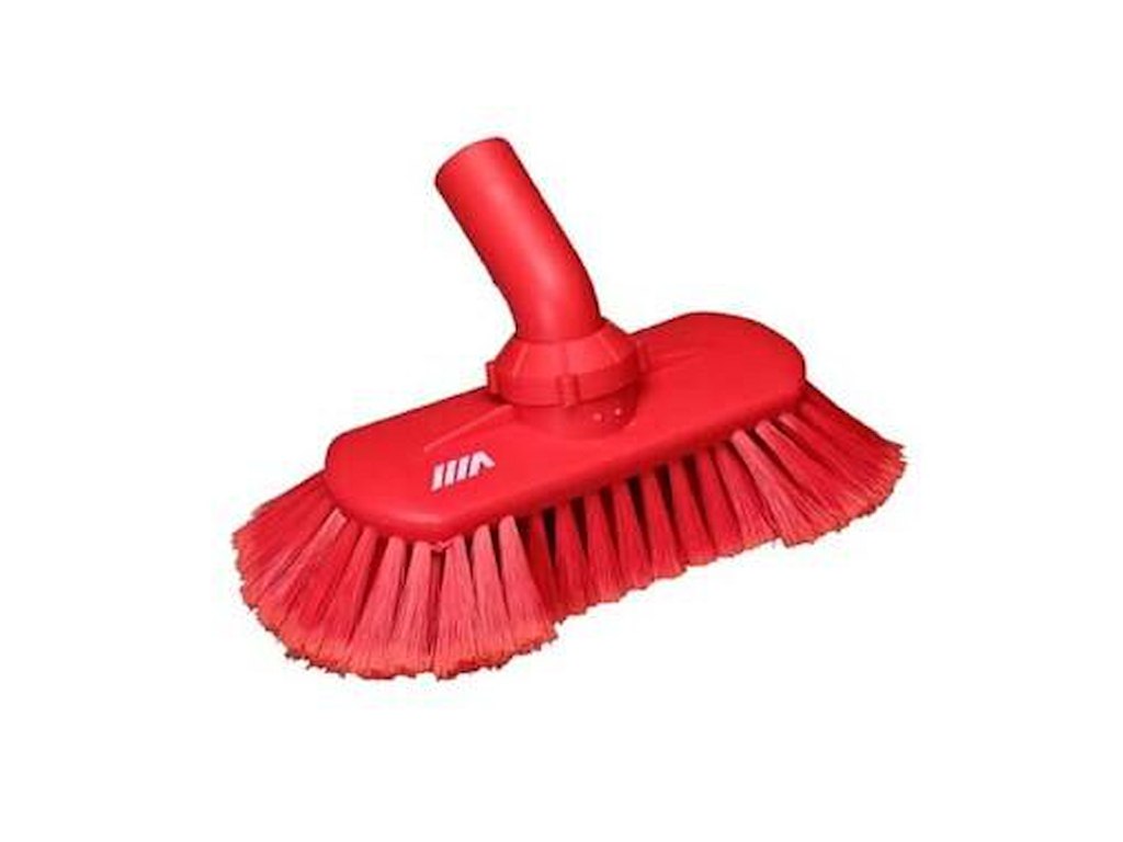 Vaskebørste 240 mm Blød med Vandgennemløb Rød