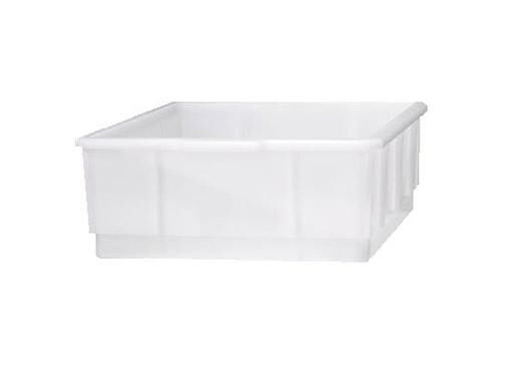 Plastkasse CB 13 ltr L42xB32xH12.5cm HDPE Hvid