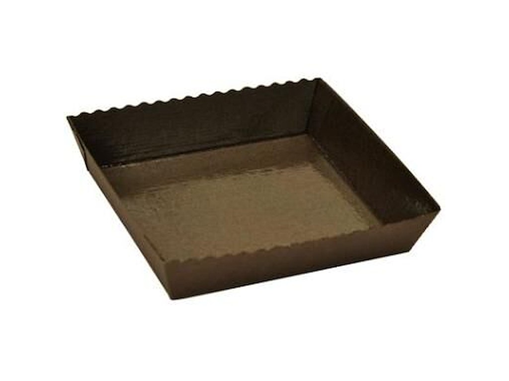 Kageform Easy Bake 150x140x37 mm Karton med PET Brun