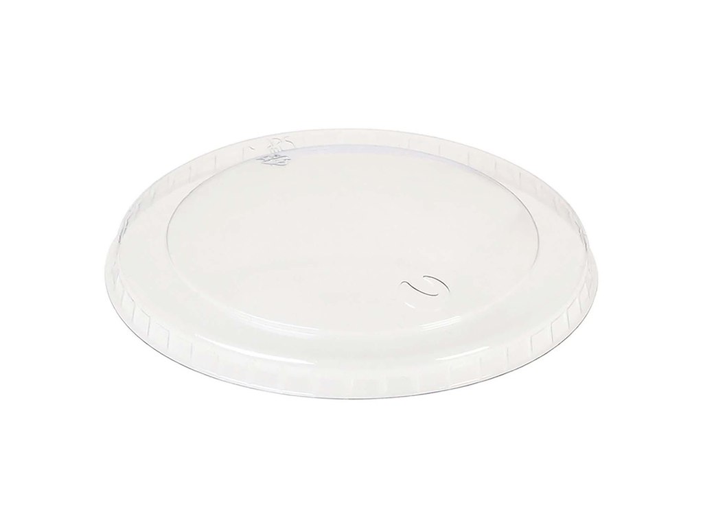 Plastlåg Ø85 mm Bionedbrydelig PLA Klar til isbæger 180 ml