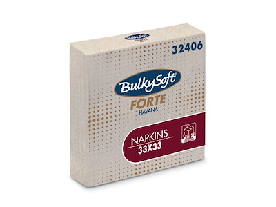 Serviet Bulkysoft 33x33cm 2-lag Natur
