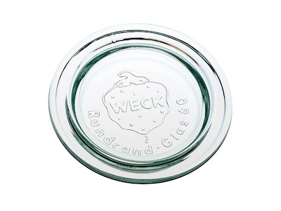 Låg Weck Ø6.7 cm til Patentglas. Glas