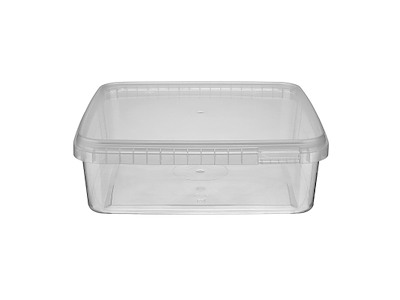 Bøtte 1500ml L195xB195xH61mm PP 1/PL 2592stk Klar