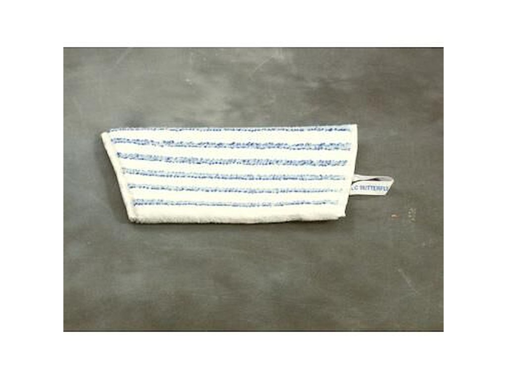 Moppe Velcro Universal Mop Pro 25cm Microfiber Öko-tex Hvid/Blå Tør/Våd