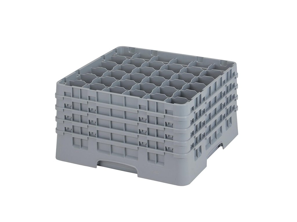Opvaskekurv Cambro 50x50 til glas 36 rum Plast Grå