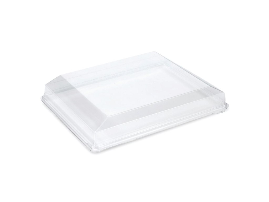 Plastlåg Zen Tapas Rektangulær L32xB25xH5cm RPET Klar