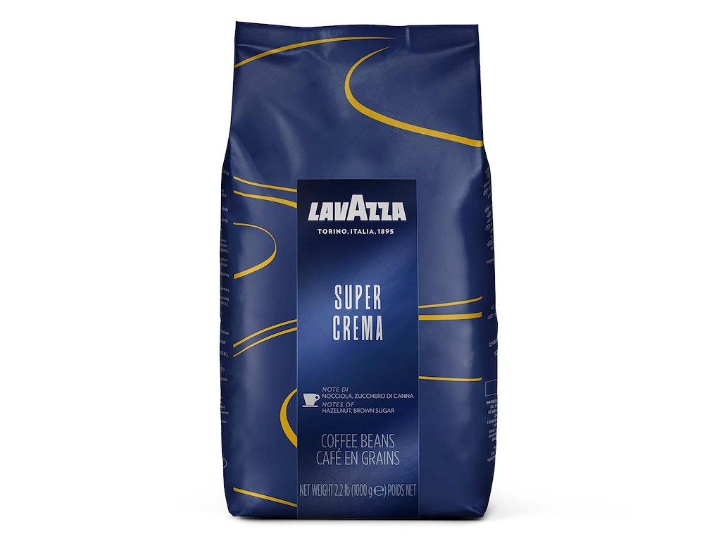 Kaffe Lavazza Super Crema Espresso 1kg hele bønner