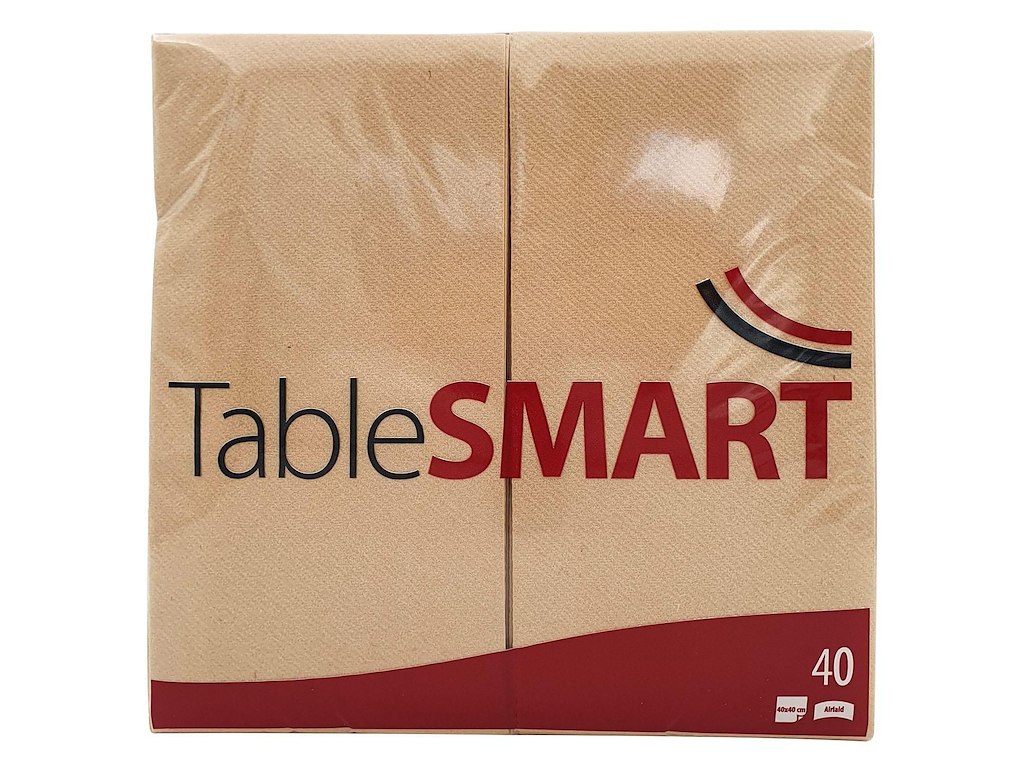 Serviet TableSMART airlaid 40x40cm 1/8 fold Natur