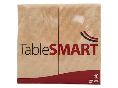 Serviet TableSMART airlaid 40x40cm 1/8 fold Natur